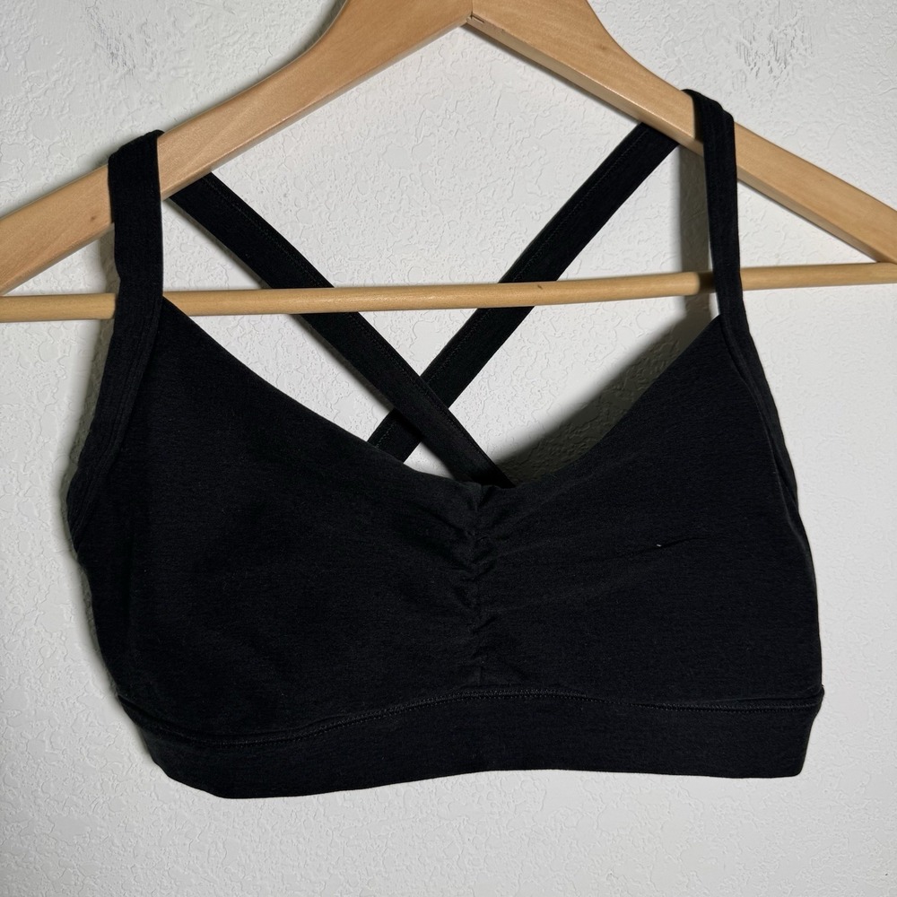 Vuori Black Crisscross Sports Bra